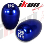 M8X1.25MM Manual Transmission T-R Gear Style Blue Shift Knob Aluminum
