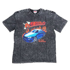 Vintage Acid Wash 250GSM Nissan Skyline GT-R Heavy Cotton Pre Shrunk T Shirt - Bull Boost Performance