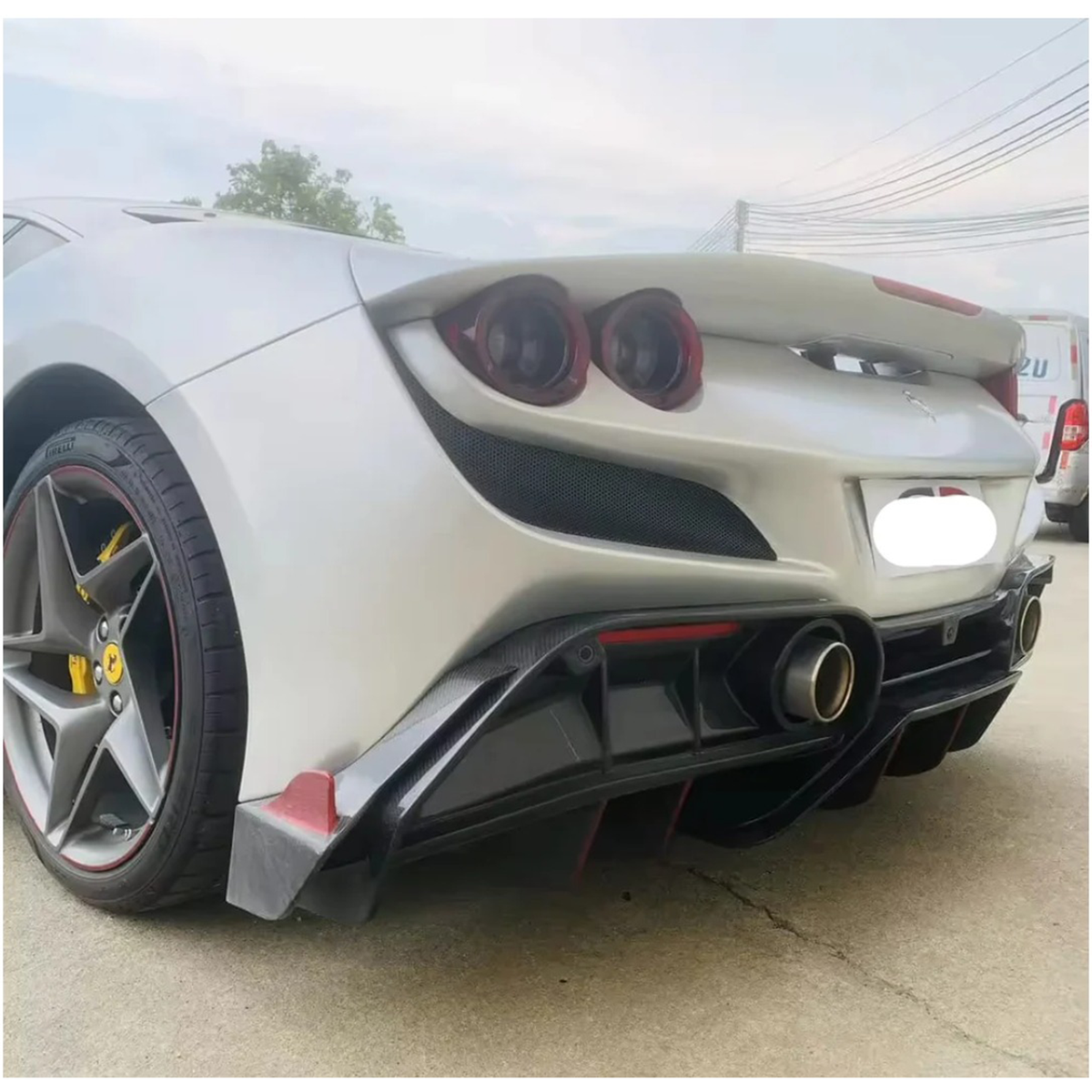 Full Carbon Fiber MSY Conversion Aero Body Kit for Ferrari F8 by Stratec Systems