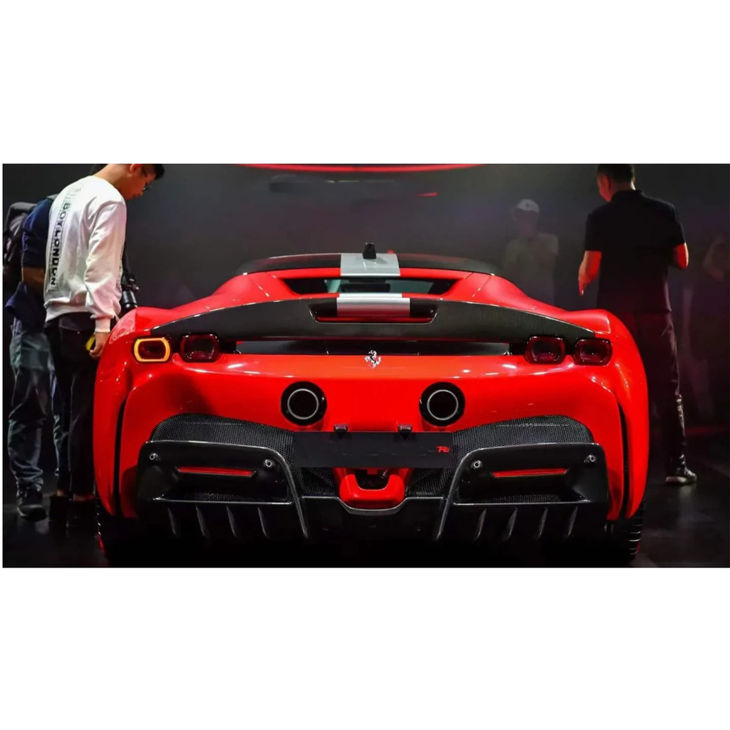 Carbon Fiber Rear Spoiler for Ferrari SF90 by Stratec Systems