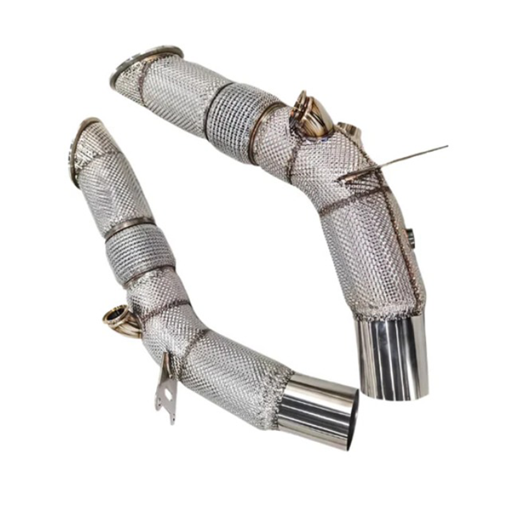 High Performance Exhaust Downpipe for Ferrari SF90 3.9T V8 by Stratec Systems