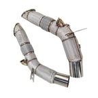 High Performance Exhaust Downpipe for Ferrari SF90 3.9T V8 by Stratec Systems