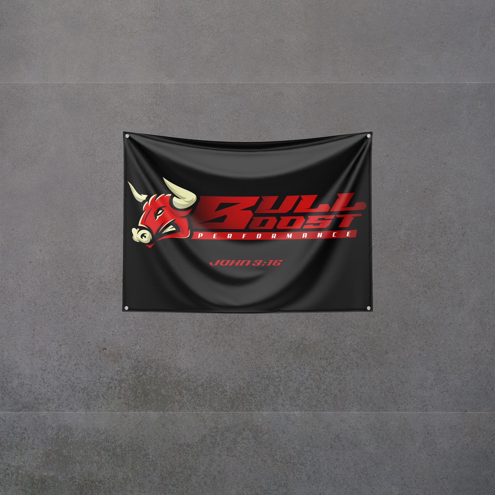 Garage Shop Banner 25x55 inch | 45 Entries - Bull Boost Performance