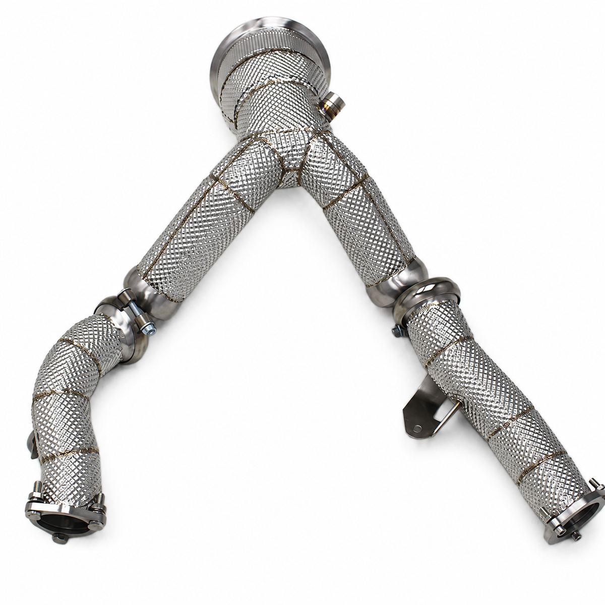 High Flow Exhaust Downpipe for Audi A6 A7 C8 3.0T by Stratec Systems