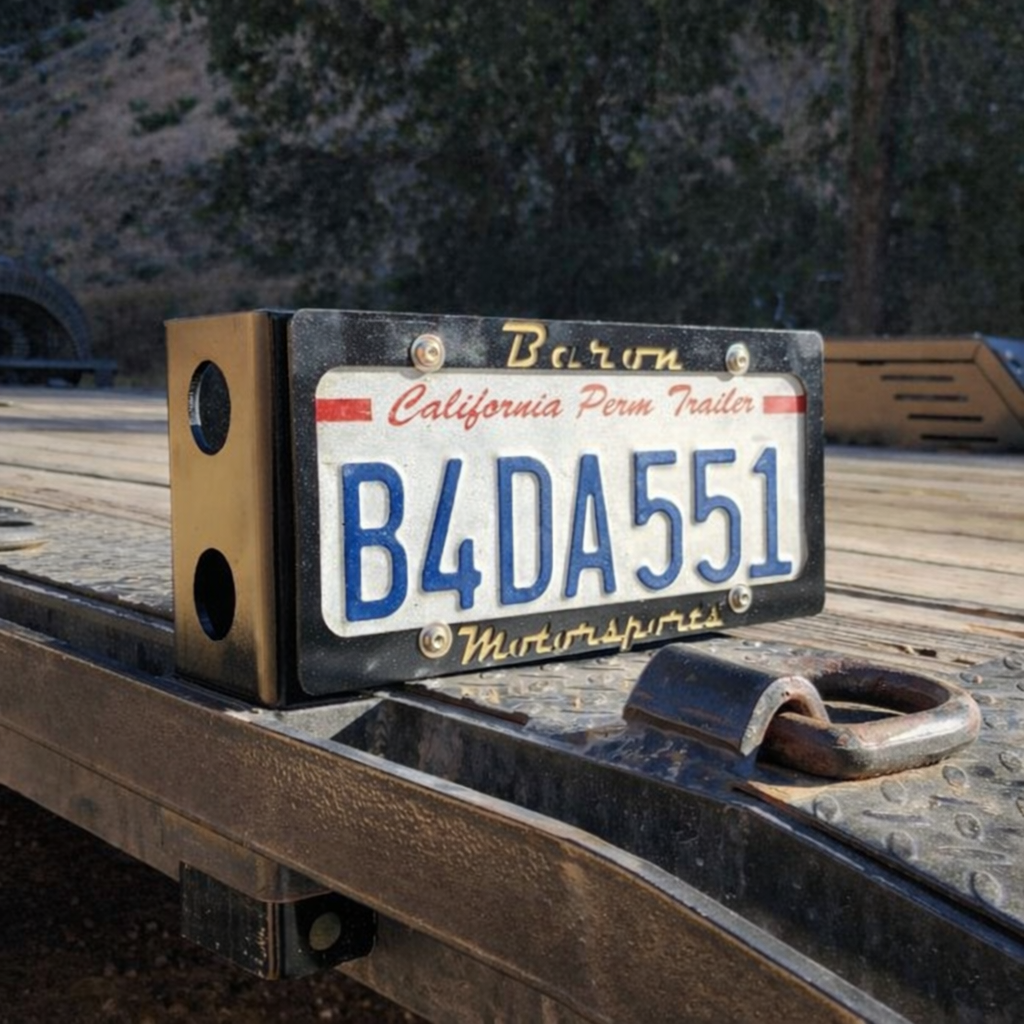 Trailer Stake Pocket License Plate Mount By Gatekeeper Off-Road