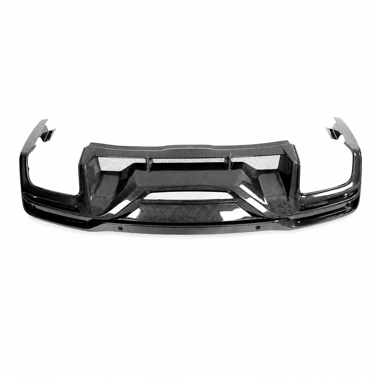 DH Style Carbon Fiber Rear Bumper Diffuser for Ford Mustang S650 by Stratec Systems