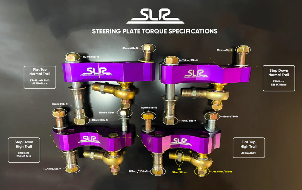 Replacement BMW Steering Plates (Knuckle Adapters) By SLR Speed