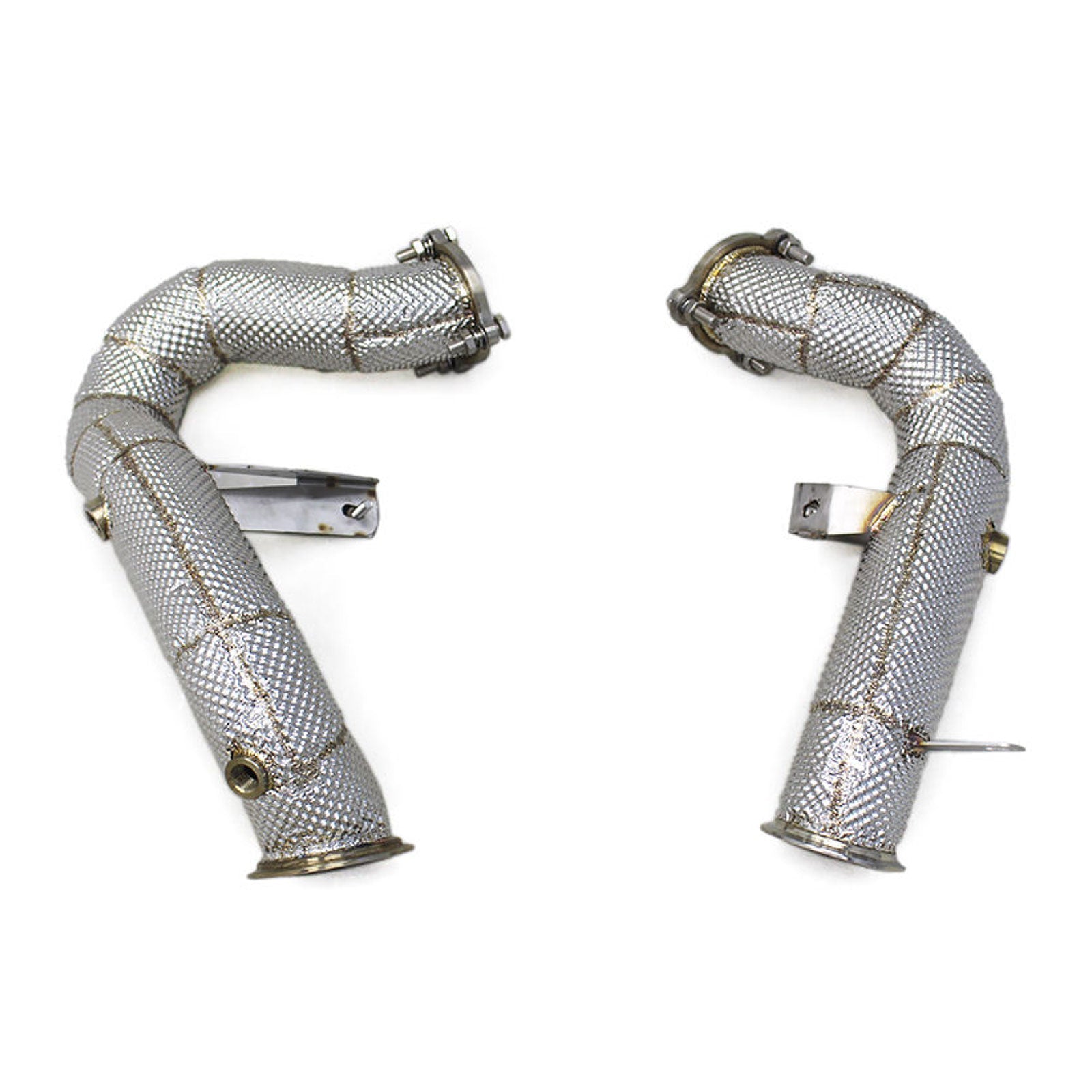 Straight Free Flow Stainless Steel Down Pipes for Porsche Macan Turbo GTS 3.6T - Bull Boost Performance