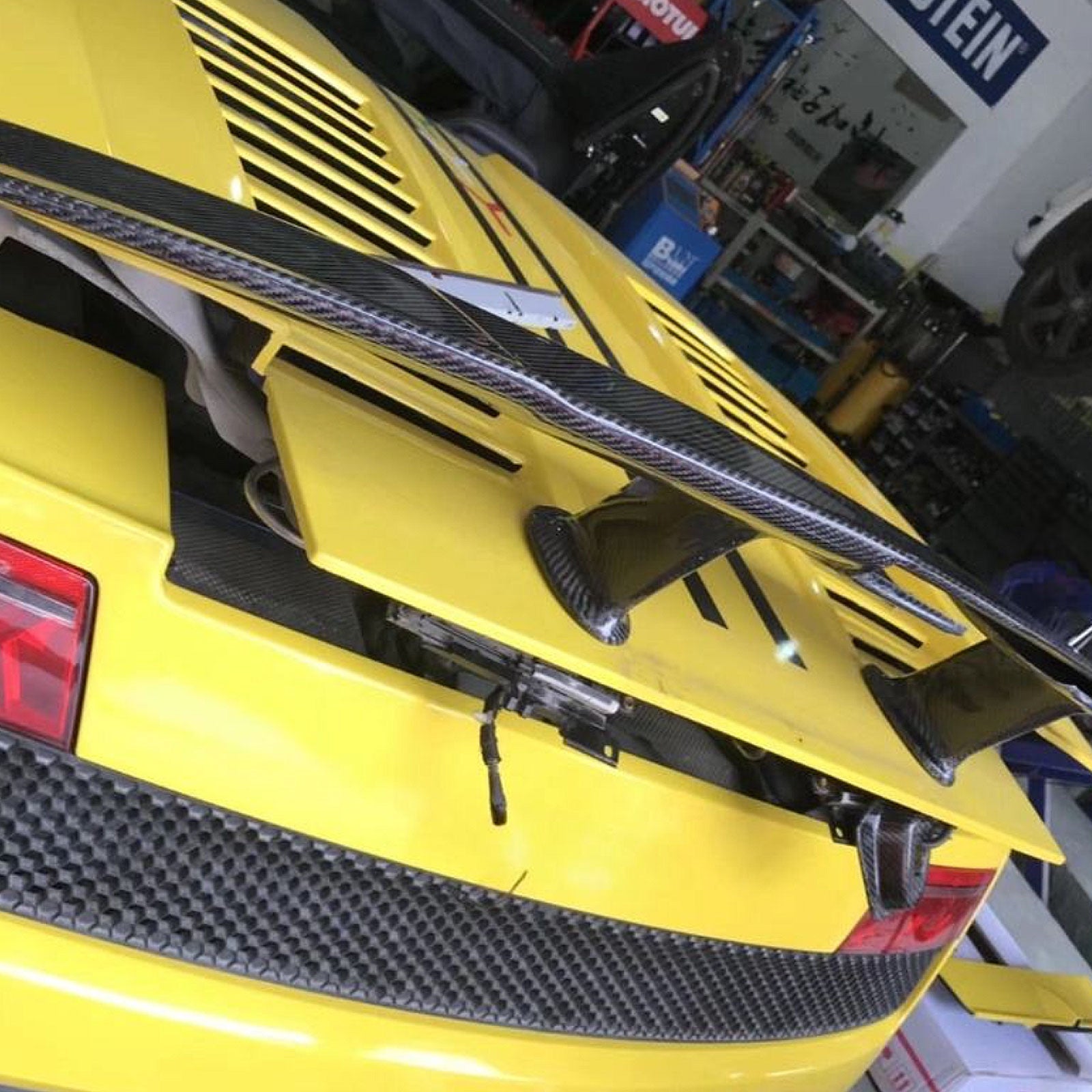 SRATEC Carbon Fiber Rear Spoiler Wing for Lamborghini Gallardo LP540 LP550 LP560 LP570 Modified Track Version - Bull Boost Performance