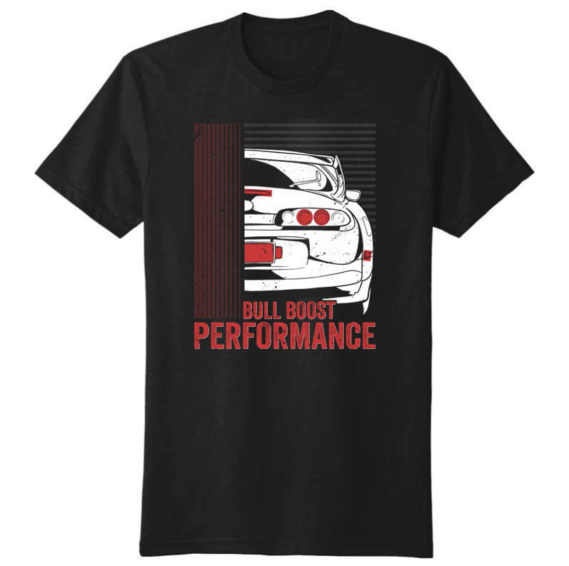 Bull Boost Performance Premium Automotive Cotton Crew Tee Shirts - Bull Boost Performance