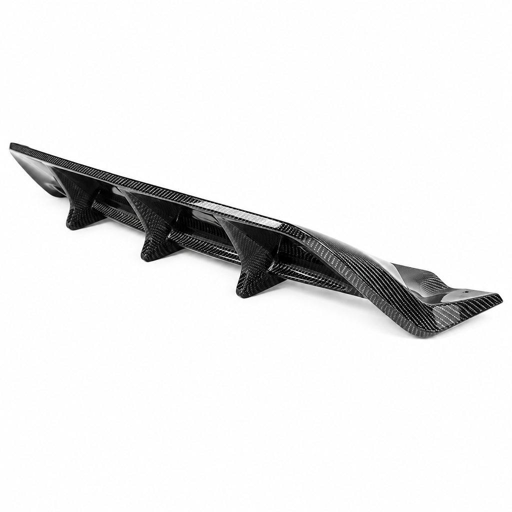 Carbon Fiber Rear Diffuser Extension for Lexus RC F Coupe by Stratec Systems