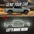 Your Personalized Metal Neon Car Wall Art - MTN0051