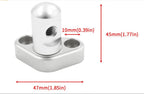 Billet LS1 Throttle Cable Bracket for GM Throttle Body with 3" Linkage Cam - Bull Boost Performance