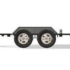 Heavy Duty Weld on DIY Drive Over Trailer Fender Kit Bare Steel - Pair By Gatekeeper Off-Road