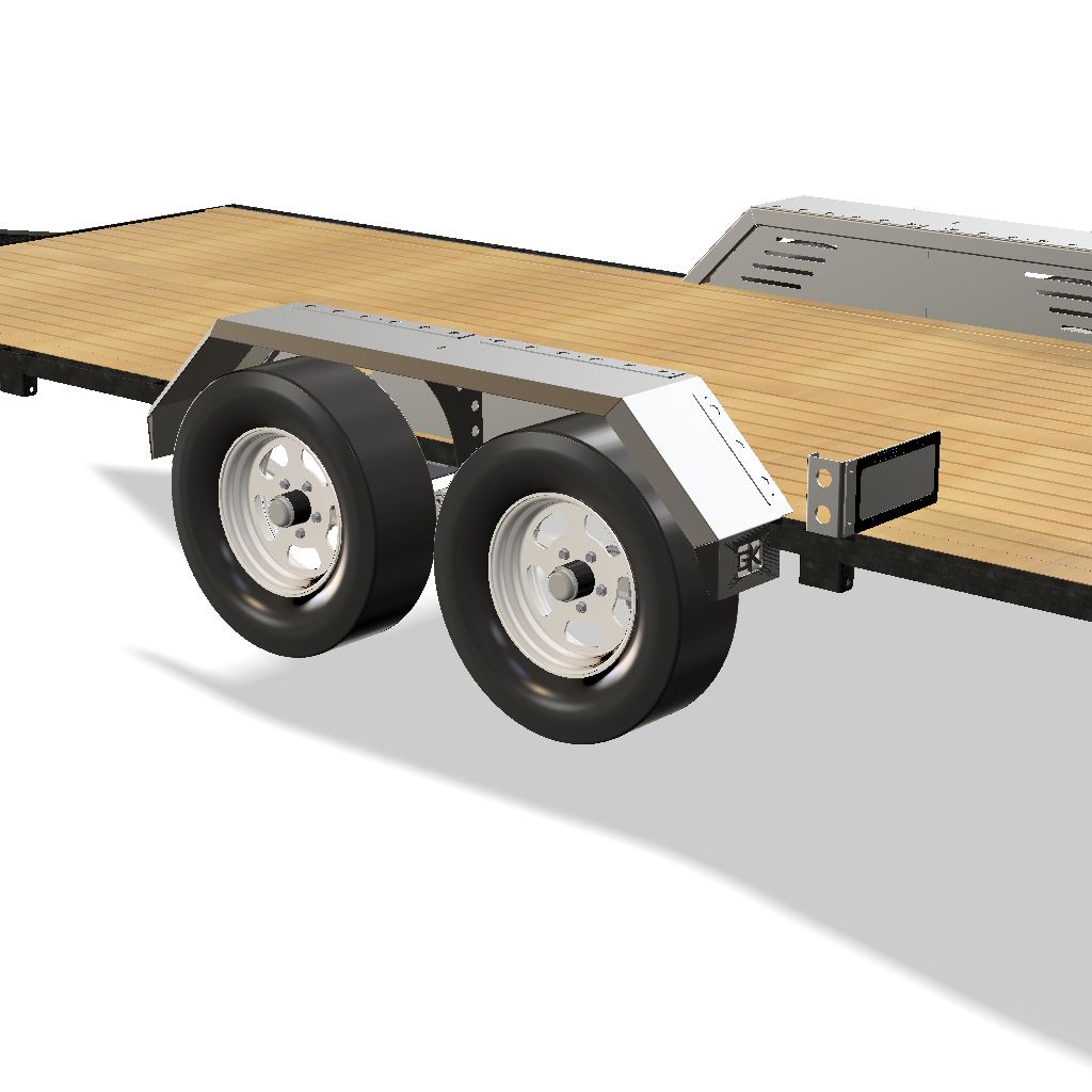 Heavy Duty Weld on DIY Drive Over Trailer Fender Kit Bare Steel - Pair By Gatekeeper Off-Road