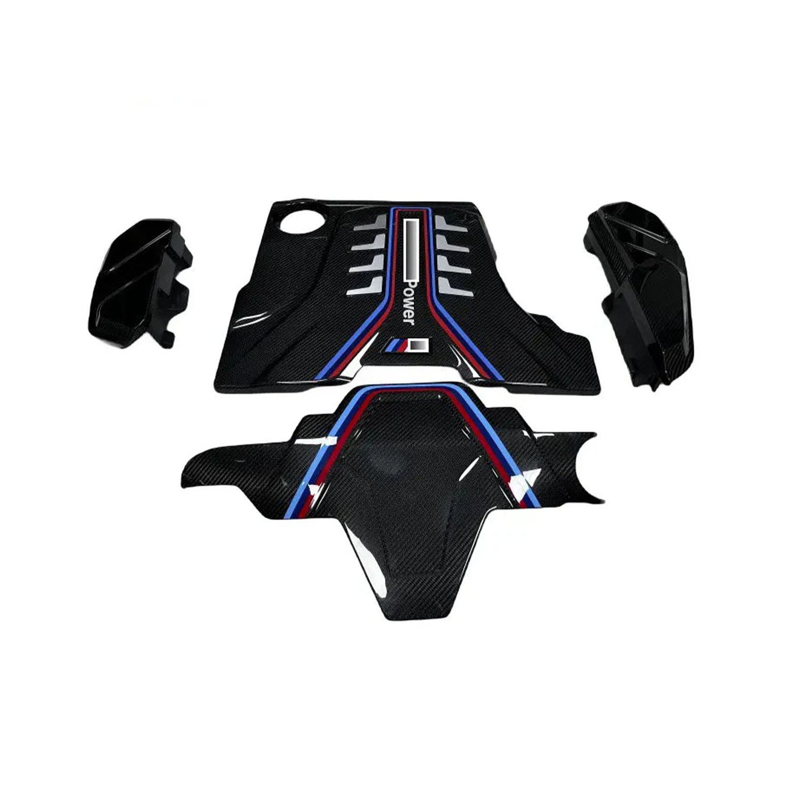 Carbon Fiber Performance Engine Bay Cover Kit for BMW F90 M5 F91 F92 M8 - Bull Boost Performance