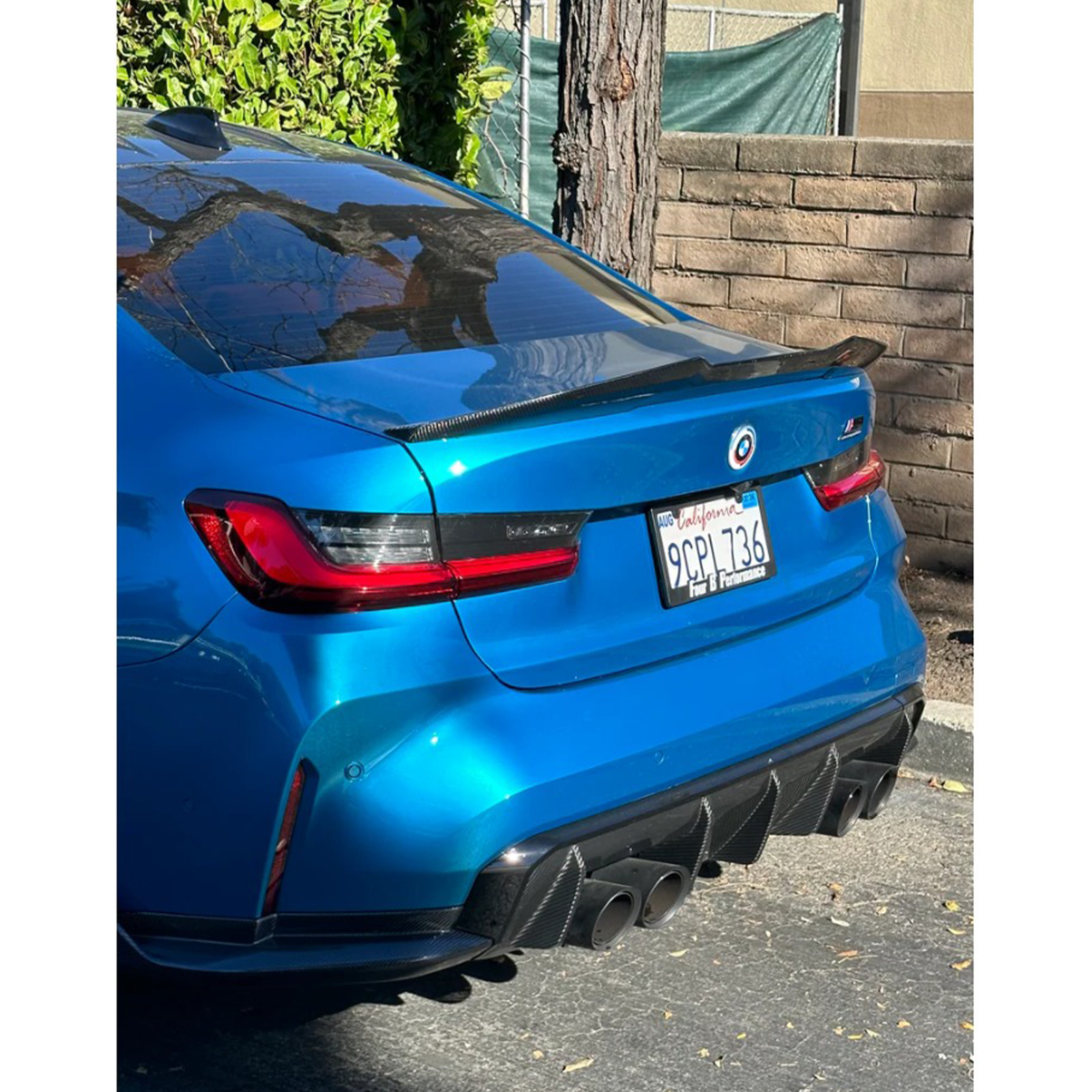 M Performance Style Carbon Fiber Rear Diffuser for BMW G80 M3 G82 G83 M4 - Bull Boost Performance