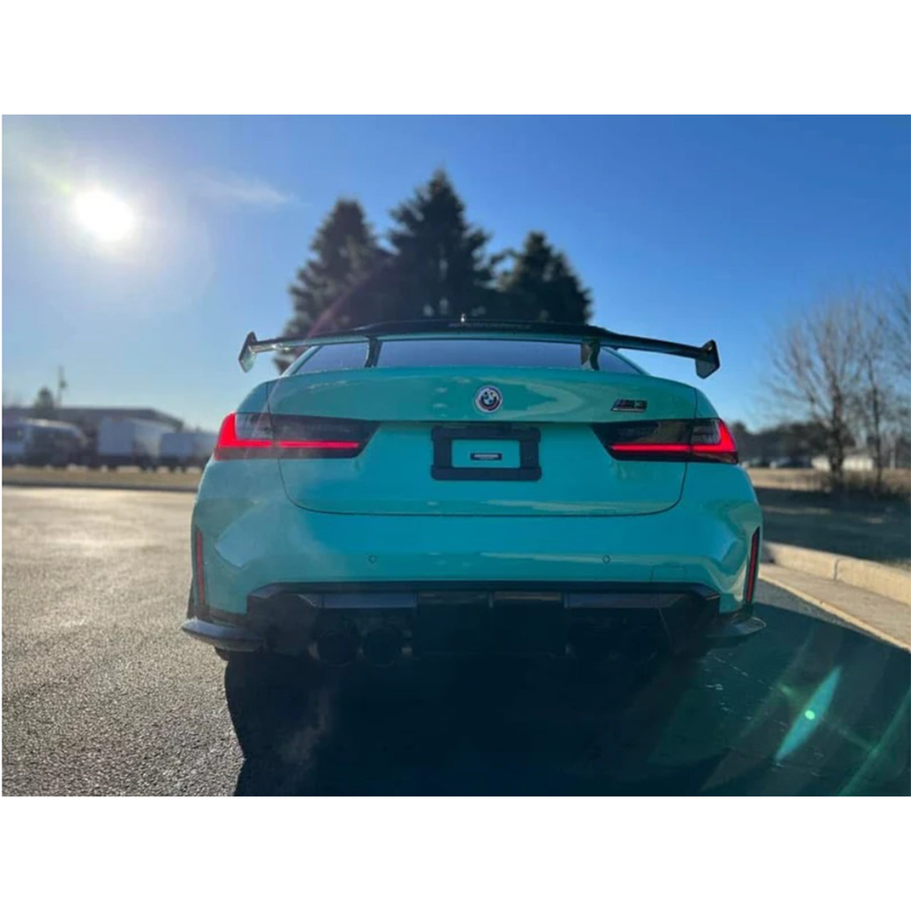 MP Style Carbon Fiber Rear Trunk Spoiler Wing for BMW G80 M3 G82 M4 G20 G22 G30 F90 - Bull Boost Performance