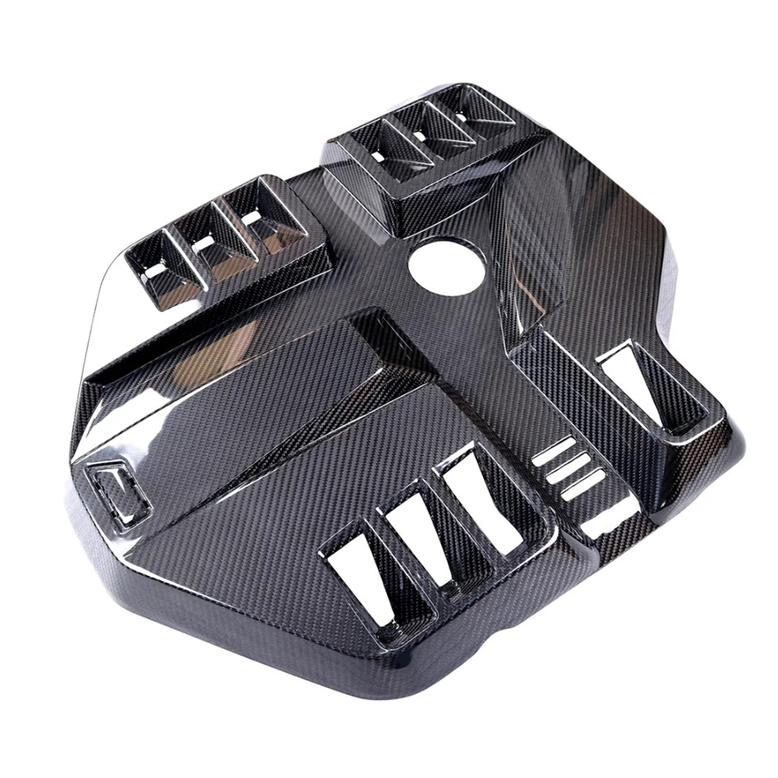 Carbon Fiber Engine Cover (Big Size Replacement) for BMW G87 M2 G80 G81 M3 G82 G83 M4 - Bull Boost Performance