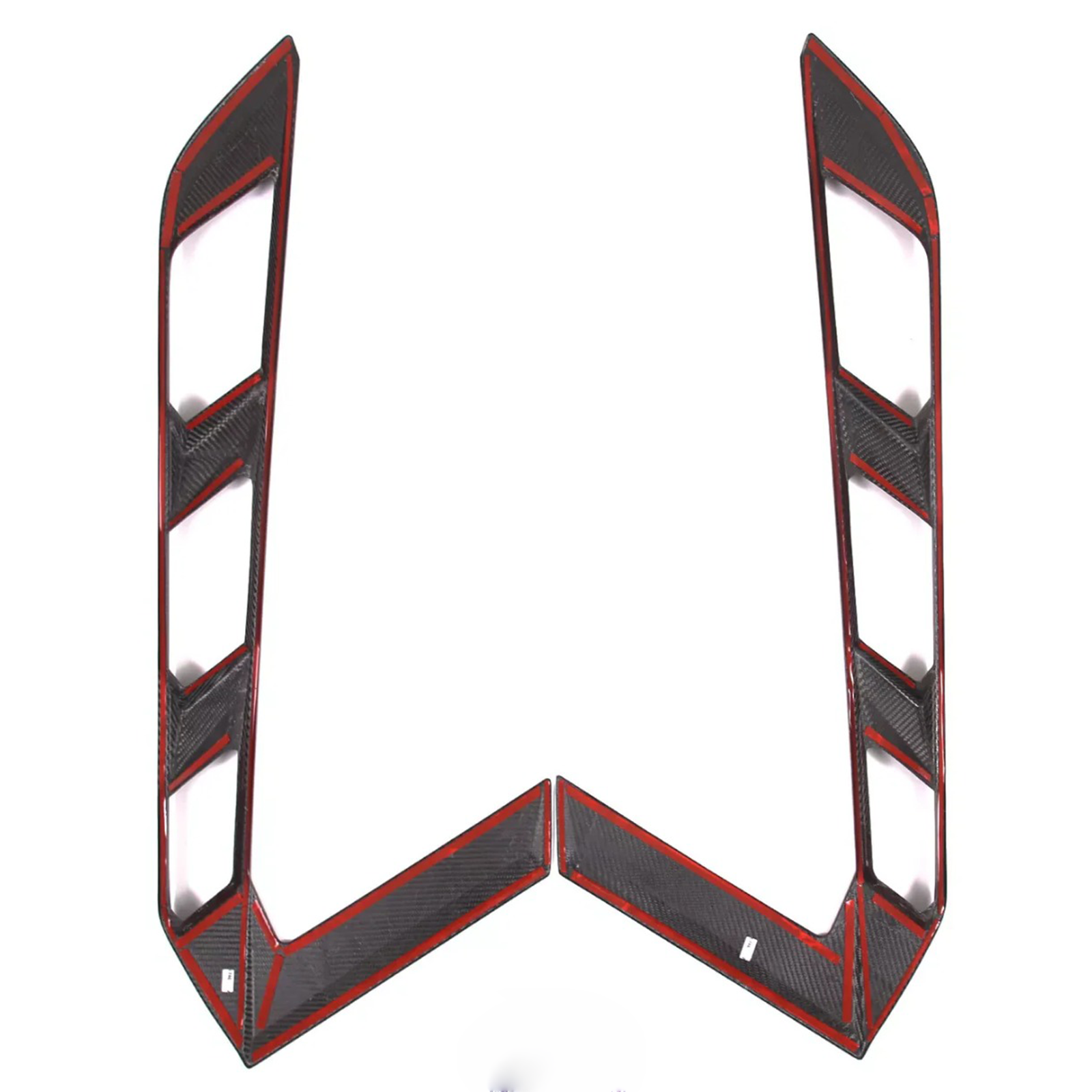 Carbon Fiber Rear Window Trim Cover Set for Chevrolet Corvette C8 Coupe - Bull Boost Performance