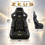 ZUES Collection The Throne Reclinable Adjustable Racing Bucket Seat