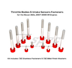 ZSPEC Throttle Bodies & Airflow Sensors Fasteners for Nissan 350z HR, Stainless & Billet
