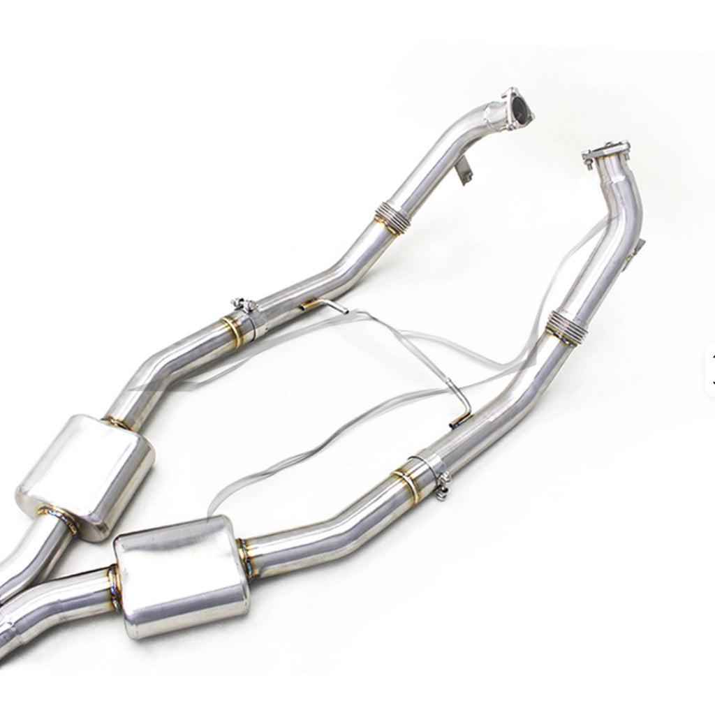 Titanium Valved Catback Exhaust System for Audi Q8 Q8 2.0T 3.0T - Bull Boost Performance