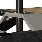 Trailer Tongue Jack Heavy Duty Relocation Mount By Gatekeeper Off-Road