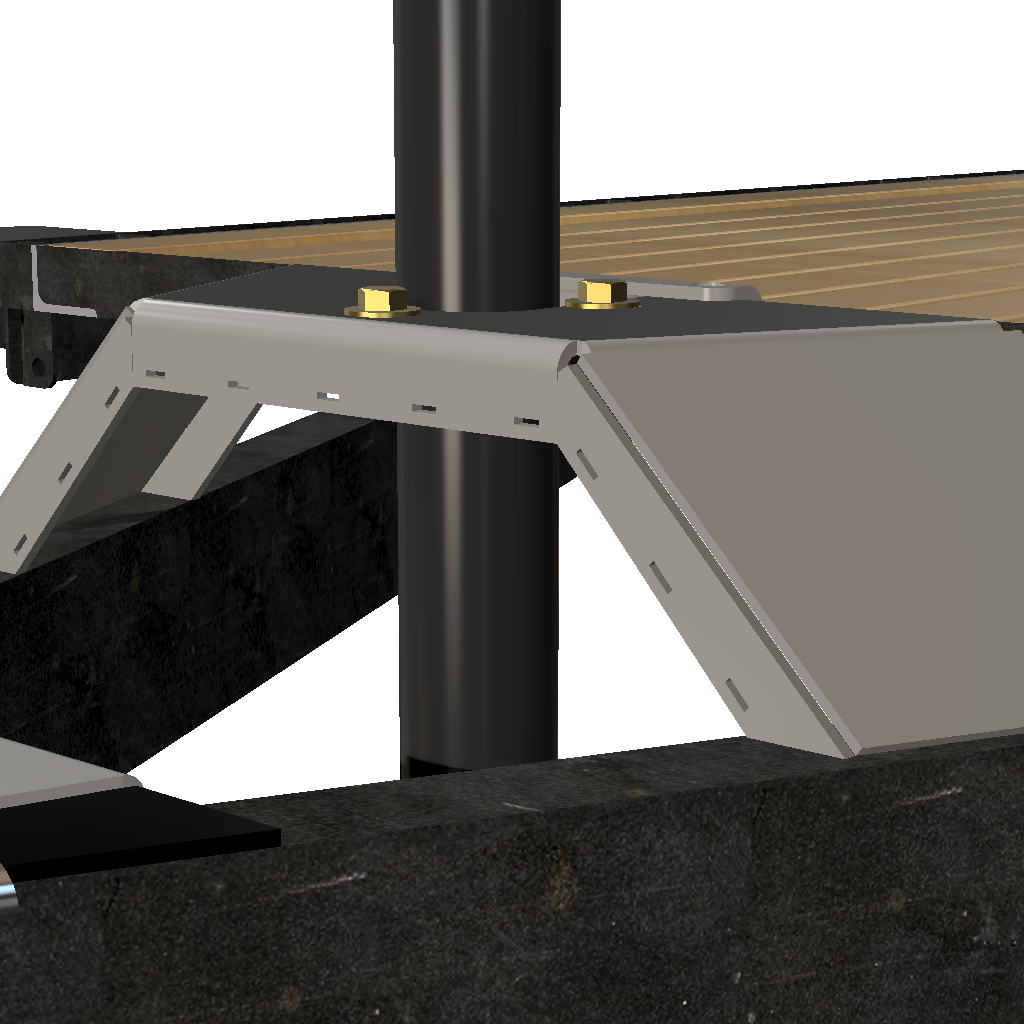 Trailer Tongue Jack Heavy Duty Relocation Mount By Gatekeeper Off-Road