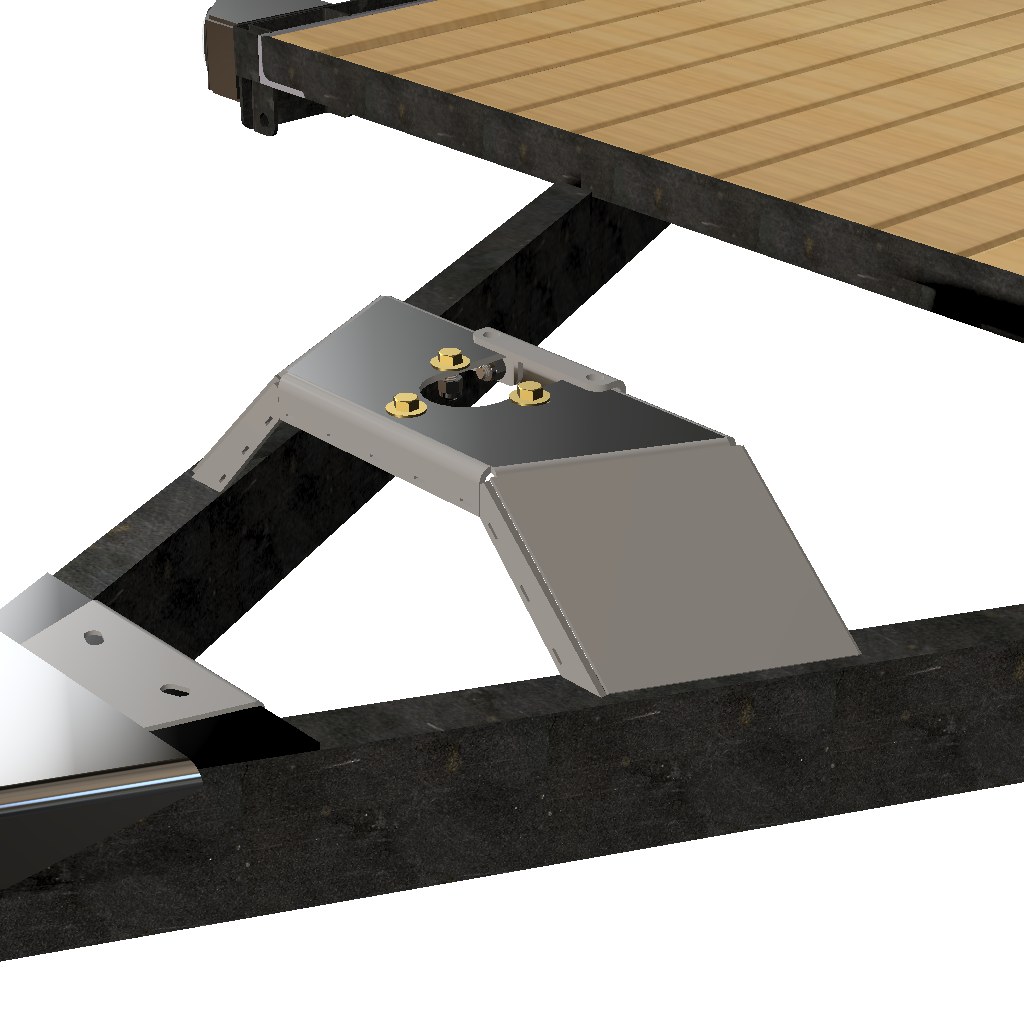 Trailer Tongue Jack Heavy Duty Relocation Mount By Gatekeeper Off-Road