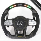 Mercedes-Benz 2020+ AMG Performance Style Customizable Steering Wheel (Fits 2010+ All Models) - Bull Boost Performance
