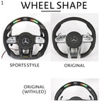 Mercedes-Benz 2020+ AMG Performance Style Customizable Steering Wheel (Fits 2010+ All Models) - Bull Boost Performance
