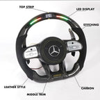 Mercedes-Benz 2020+ AMG Performance Style Customizable Steering Wheel (Fits 2010+ All Models) - Bull Boost Performance