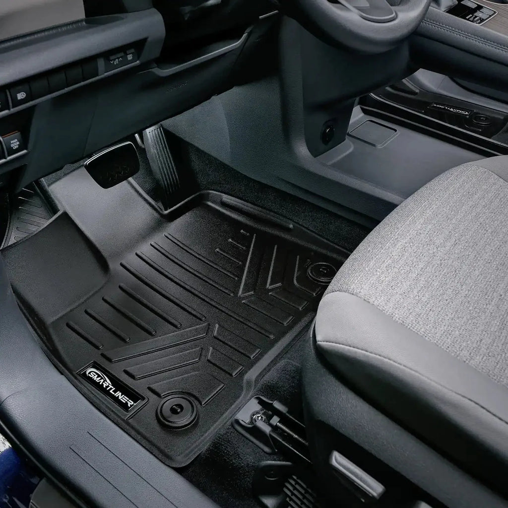 SMARTLINER Custom Fit Floor Liners For 2021-2025 Toyota Sienna with 2nd Row Bucket Seats and Spare Tire