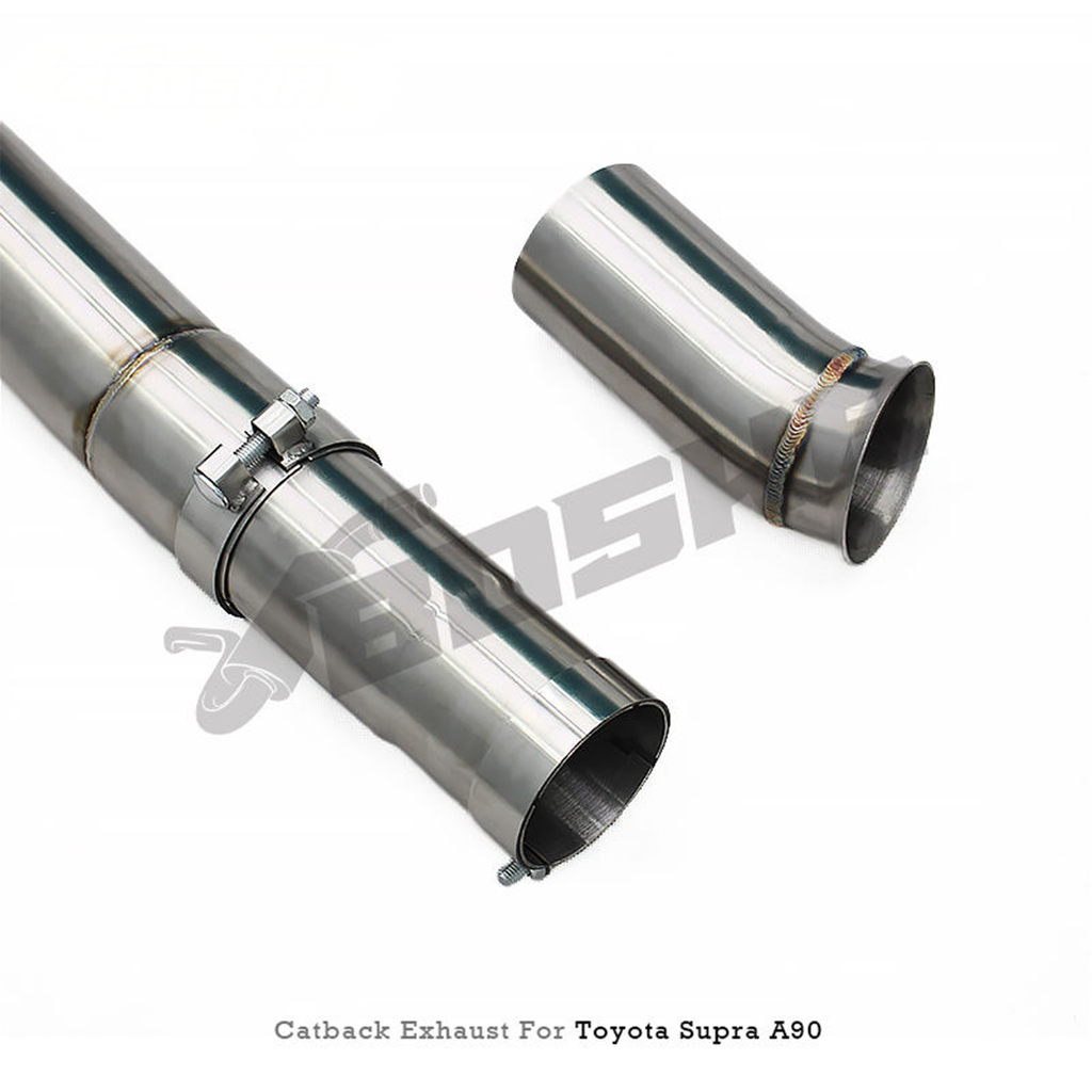 T304 Stainless Valved Catback Exhaust System for Toyota Supra A90 A91 3.0T - Bull Boost Performance