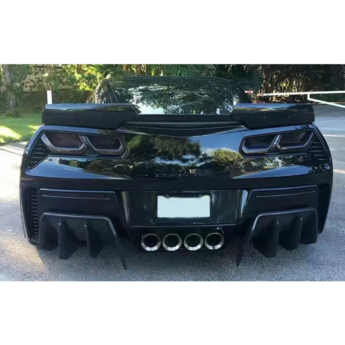 Carbon Fiber Rear Diffuser for Chevrolet Corvette C7 by Stratec Systems
