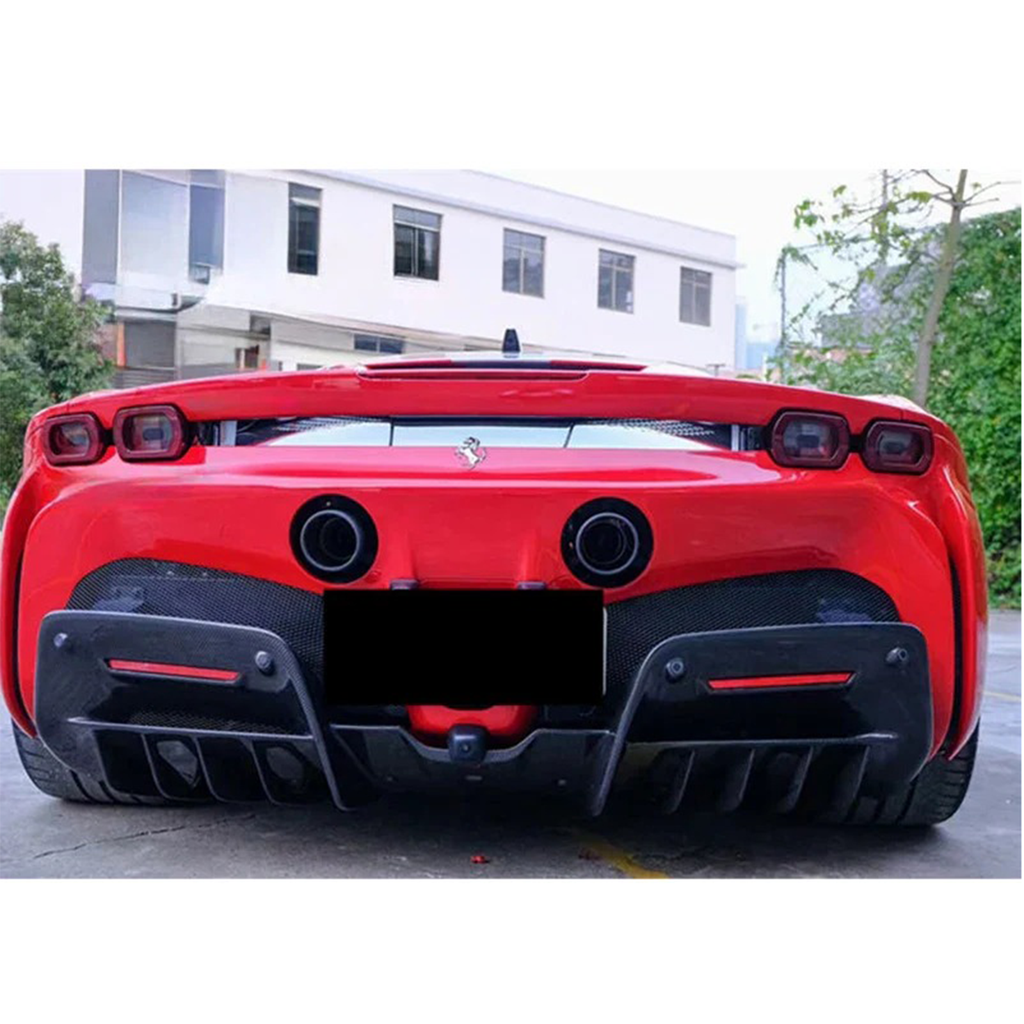 Carbon Fiber Rear Diffuser for Ferrari SF90 by Stratec Systems