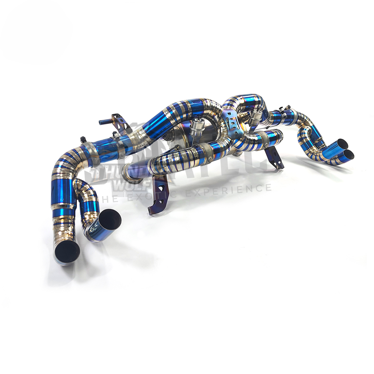 Titanium Catback Exhaust System with Valve Control for Lamborghini Huracan LP580 LP610 by Stratec Systems
