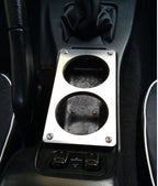 Stainless Steel Center Console Cup Holder Ash Tray Delete for 1989-1997 Mazda MX-5 Miata MK1 - Bull Boost Performance