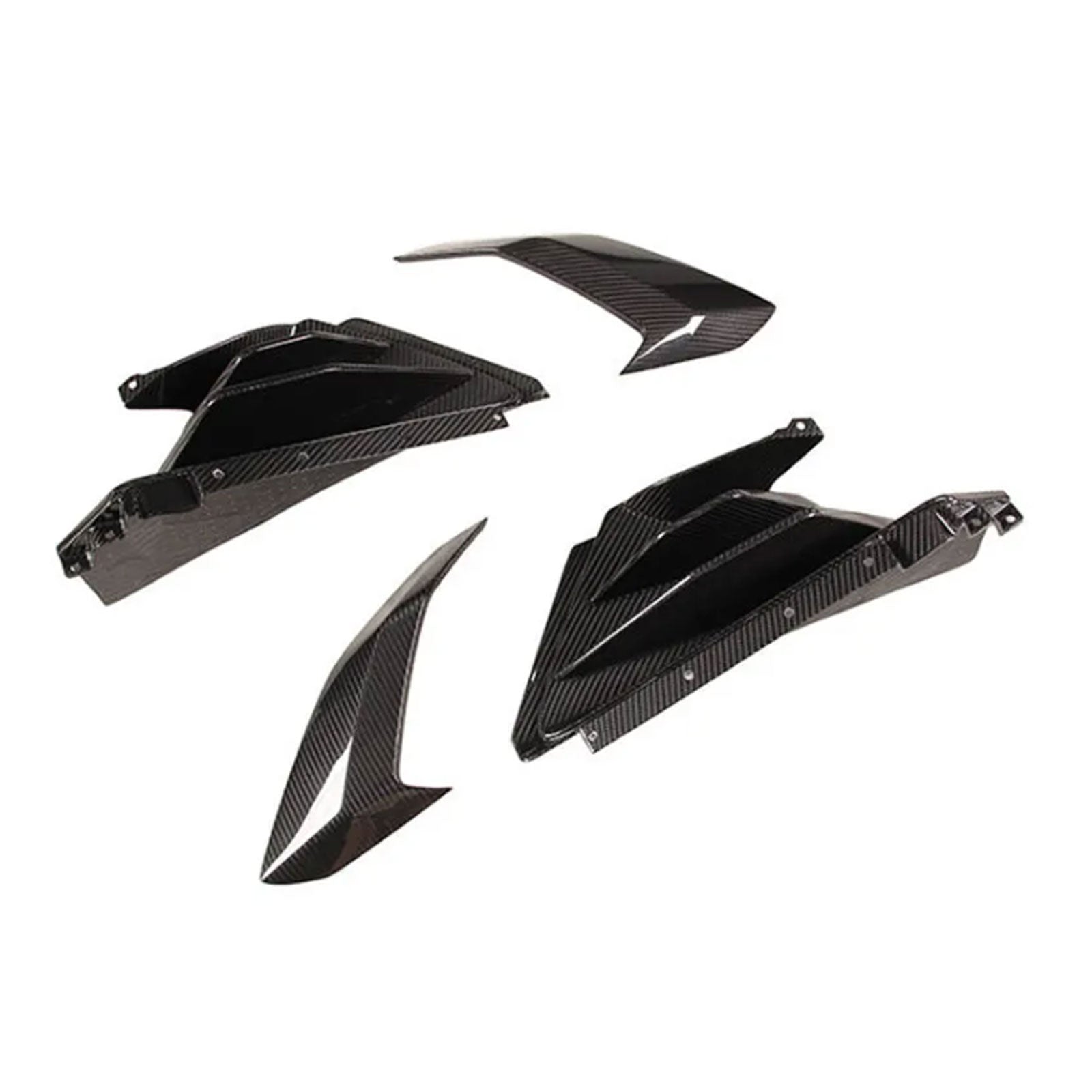 Dry Carbon Fiber Side Skirt Trim for Lamborghini Huracan EVO Tecnica - Bull Boost Performance