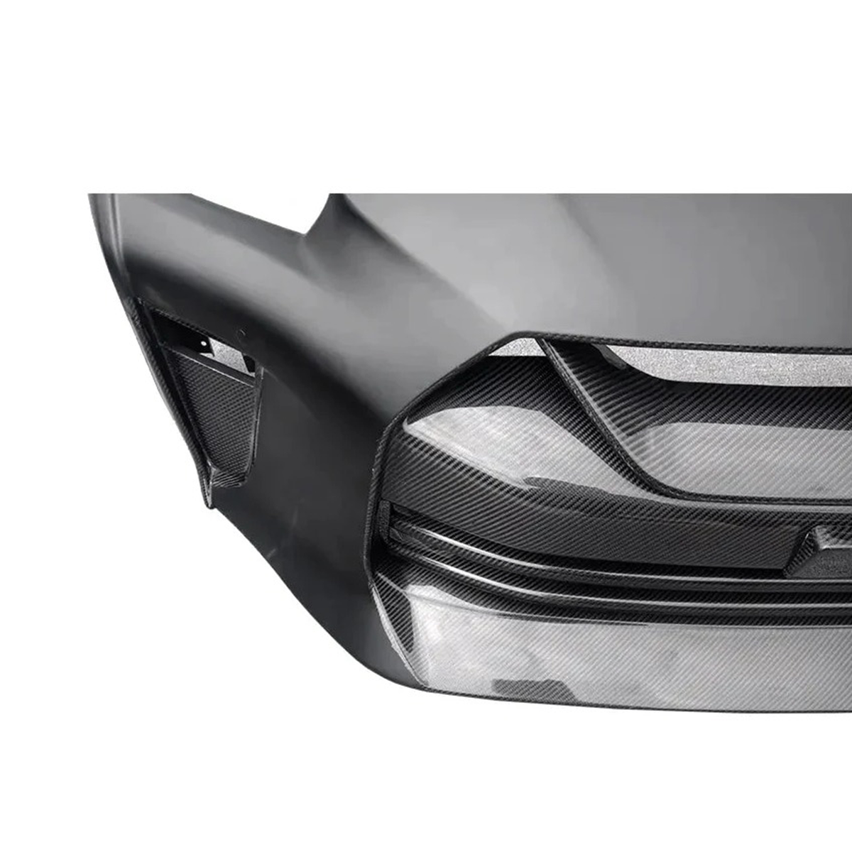 Carbon Fiber Front Bumper with Lip for Nissan GT R R35 by Stratec Systems