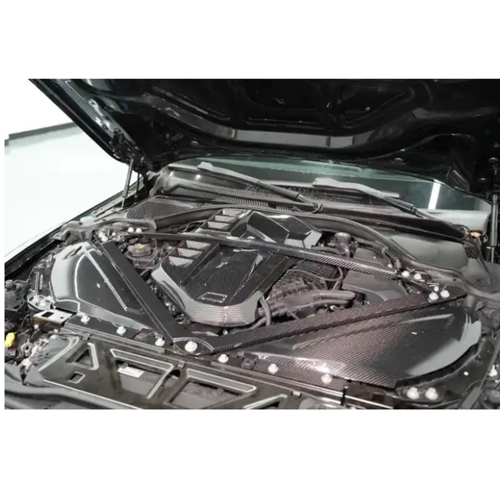 Carbon Fiber Engine Strut Brace Bar for BMW G80 M3 G82 G83 M4 - Bull Boost Performance