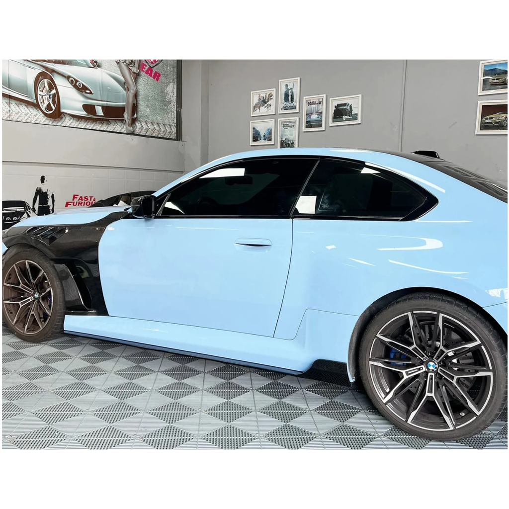 Pre-Preg Carbon Fiber A Style Side Skirts for BMW G87 M2 - Bull Boost Performance