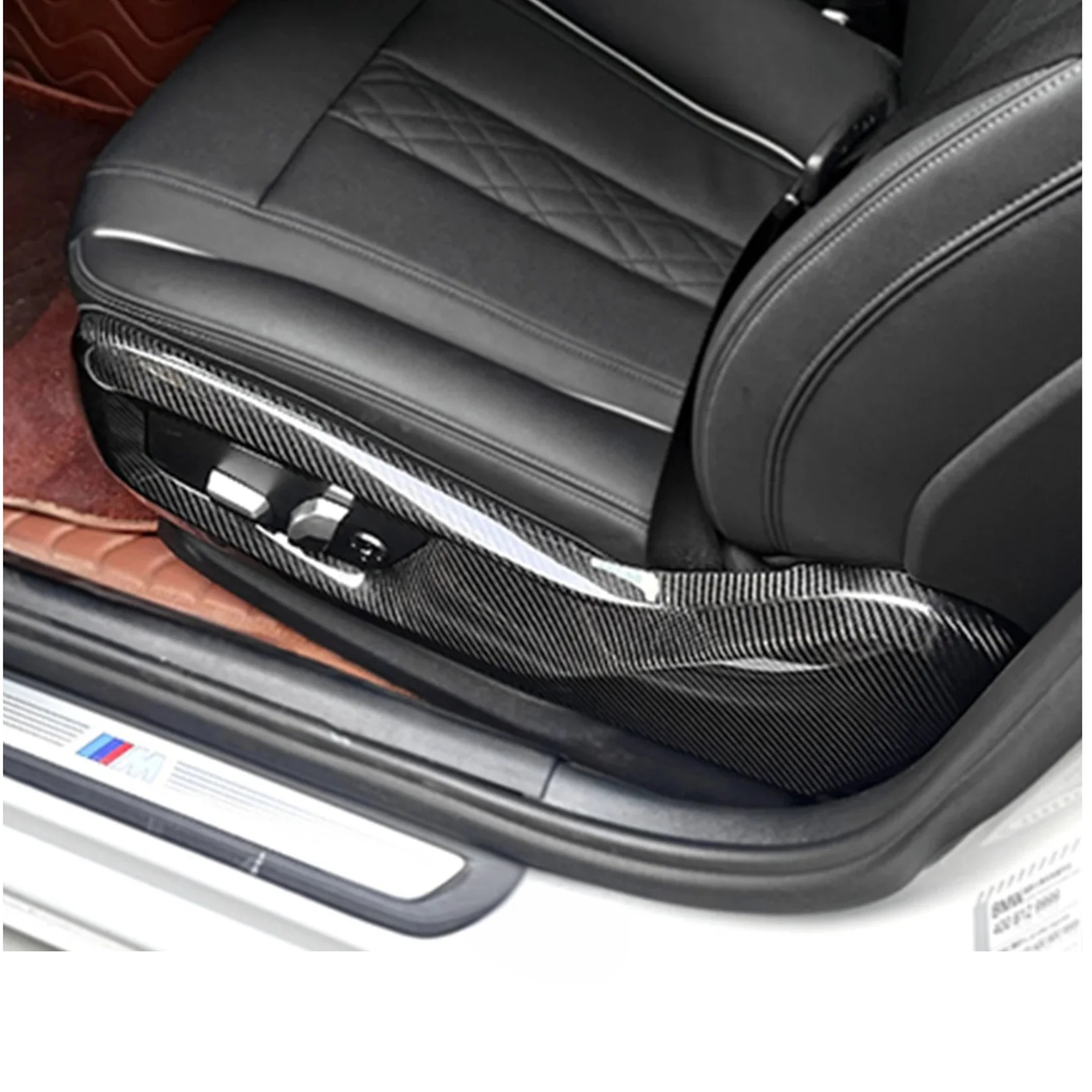 Carbon Fiber Side Seat Covers for BMW F90 M5 G30 5 Series - Bull Boost Performance