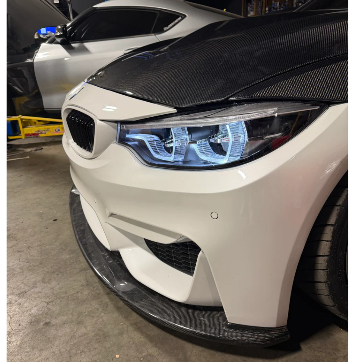Carbon Fiber Front Lip V3 for BMW F80 M3 F82 F83 M4 by Stratec Systems