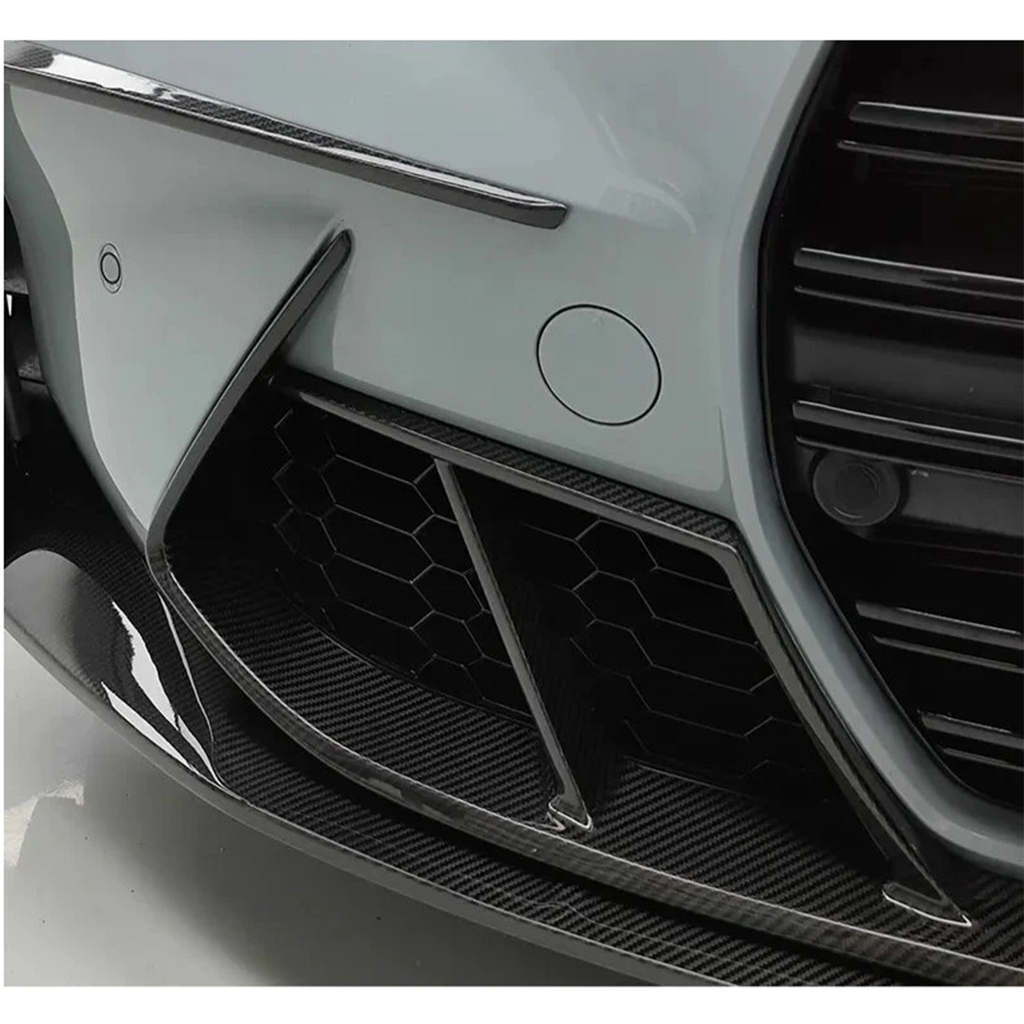 Prepreg Carbon Fiber PT Style Front Bumper Trim for BMW G8X G80 M3 G82 G83 M4 - Bull Boost Performance