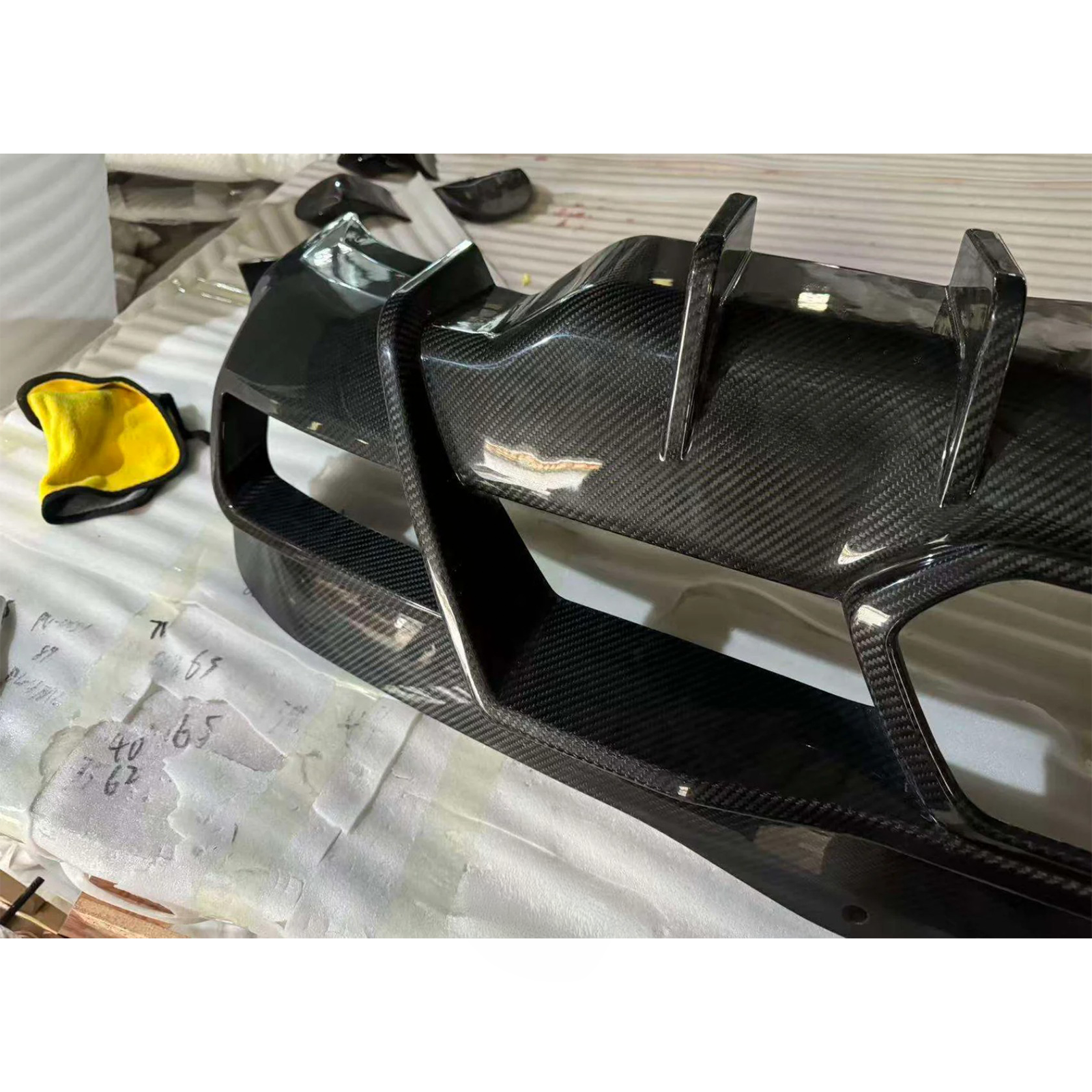 Dry Carbon Fiber Rear Diffuser for Chevrolet Corvette C8 Z06 ZR1 - Bull Boost Performance