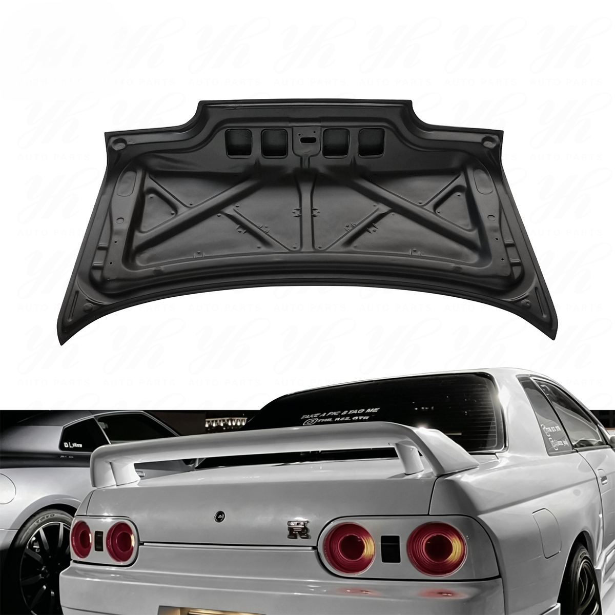 OEM Style Carbon Fiber Rear Trunk for Nissan Skyline GTR R32 by Stratec Systems
