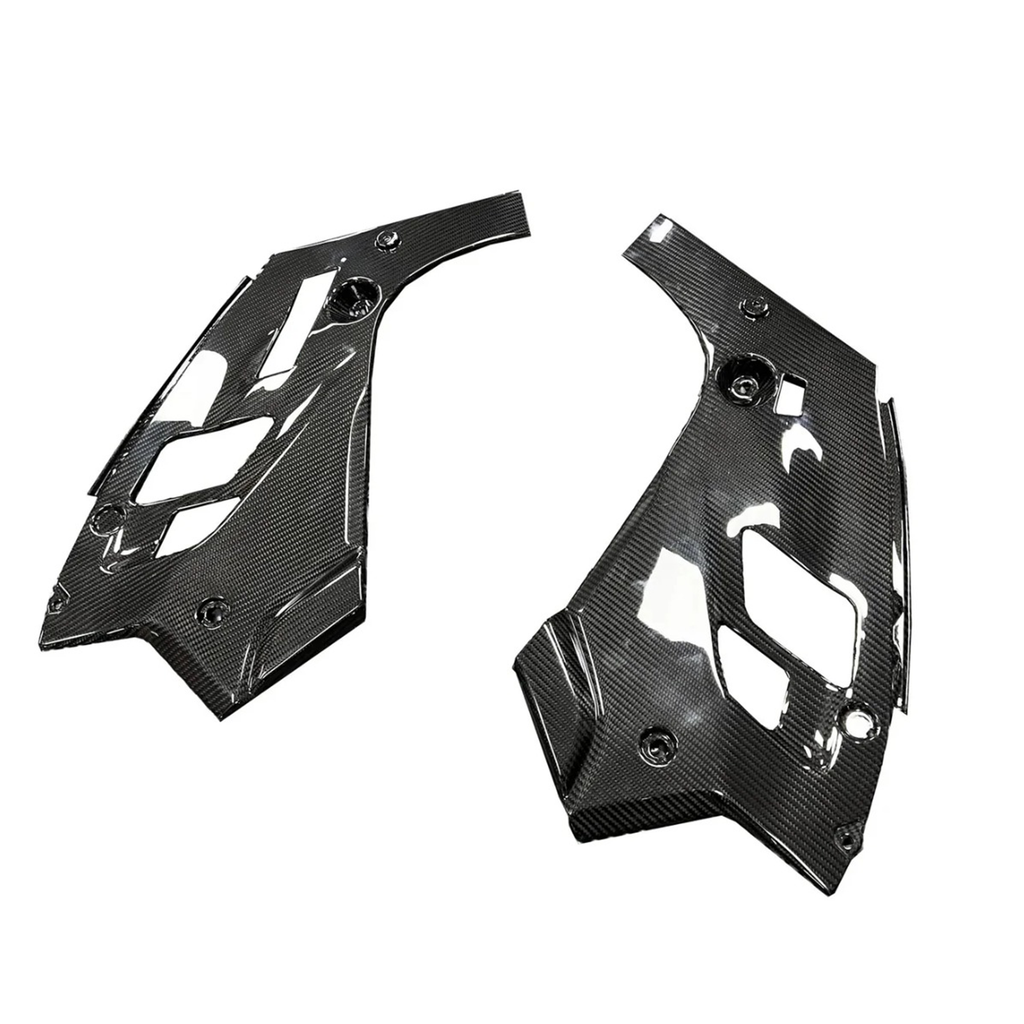 Carbon Fiber Engine Bay Headlight Corner Covers for BMW F90 M5 - Bull Boost Performance