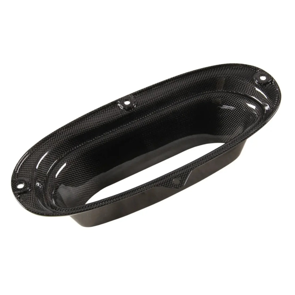 Dry Carbon Fiber Hood Air Guide Trim for Ferrari F8 by Stratec Systems